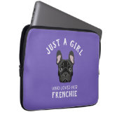 Nur ein Mädchen, das ihr Französisch Liebe Laptopschutzhülle (Vorne Rechts)