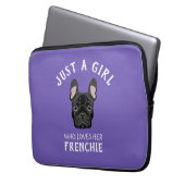 Nur ein Mädchen, das ihr Französisch Liebe Laptopschutzhülle (Vorderseite Links)