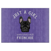 Nur ein Mädchen, das ihr Französisch Liebe Schneidebrett (Vorderseite)