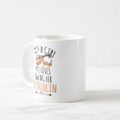 Nur ein Mädchen, das ihr Mandoline-Geschenk-Co spi Kaffeetasse (Vorderseite Links)