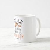Nur ein Mädchen, das ihr Mandoline-Geschenk  Kaffeetasse (VorderseiteRechts)