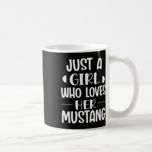 Nur ein Mädchen, das ihr Mustang Horseck Riders G  Kaffeetasse