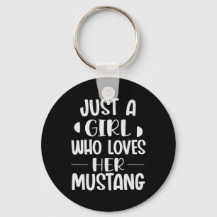 Nur ein Mädchen, das ihr Mustang Horseck Riders G  Schlüsselanhänger