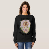 Nur ein Mädchen, das ihr Poodle Toy Liebe Sweatshirt (Vorne ganz)