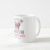 Nur ein Mädchen, das ihr rhodesisches Ridgeback  Kaffeetasse (VorderseiteRechts)