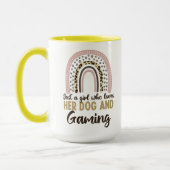 Nur ein Mädchen, das ihren Hund und Gaming Liebe Tasse (Links)