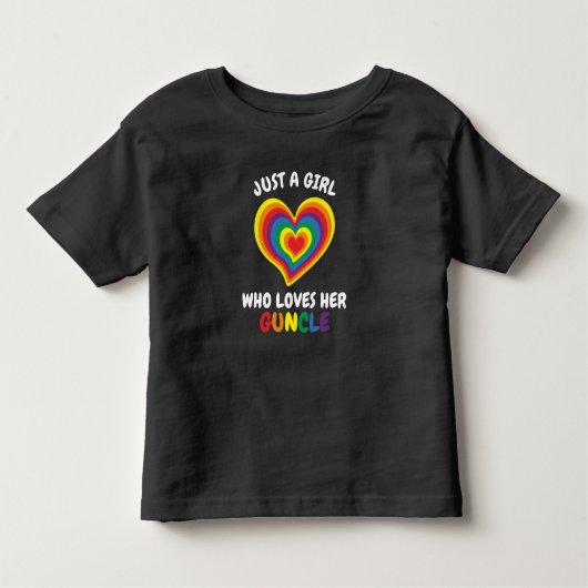 Nur ein Mädchen, das ihren Onkel Liebe Kleinkind T-shirt (Vorderseite)