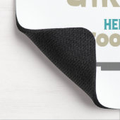 Nur ein Mädchen, das ihren Roller Liebe Mousepad (Ecke)