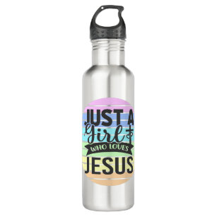 Nur ein Mädchen, das Jesus Liebe Edelstahlflasche