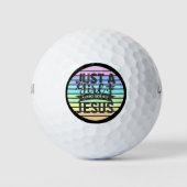 Nur ein Mädchen, das Jesus Liebe Golfball (Vorderseite)