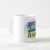 Nur ein Mädchen, das Jesus Liebe Kaffeetasse (Vorderseite Links)
