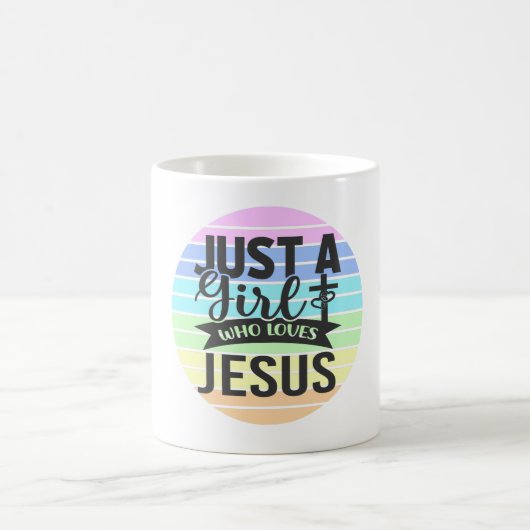 Nur ein Mädchen, das Jesus Liebe Kaffeetasse (Mittel)