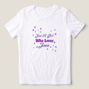 Nur ein Mädchen, das Jesus Liebe - Minimal Christl Tri-Blend Shirt