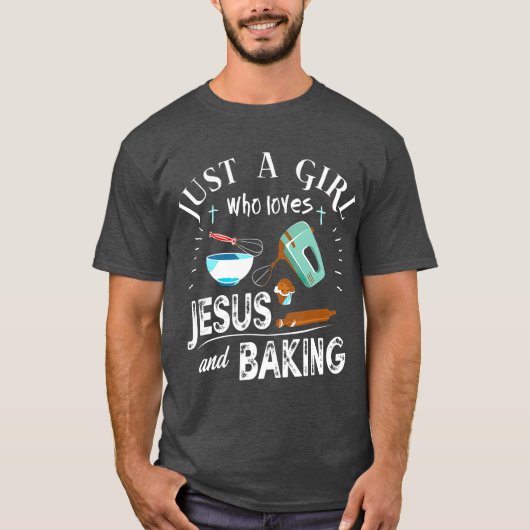 Nur ein Mädchen, das Jesus Liebe und Christlich ge T-Shirt (Vorderseite)