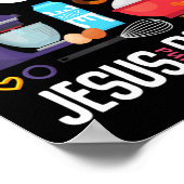 Nur ein Mädchen, das Jesus Liebe und Coolen Christ Poster (Ecke)