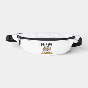 Nur ein Mädchen, das Jesus liebt, Floral Cross Shi Bauchtasche