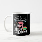 Nur ein Mädchen, das Jesus und Backen Liebe - Funn Kaffeetasse (Links)