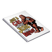 Nur ein Mädchen, das Jesus und Bigfoot Sasquatch L Notizblock (Rechte Seite)