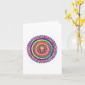 Nur ein Mädchen, das Jesus und Katzen Liebe _3 Karte (Gelbe Blume)