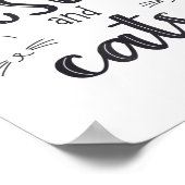 Nur ein Mädchen, das Jesus und Katzen Liebe _3 Poster (Ecke)