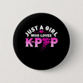 Nur ein Mädchen, das K-Pop Finger KPop Liebe Button (Vorderseite)