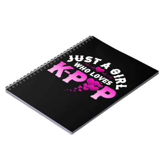 Nur ein Mädchen, das K-Pop Finger KPop Liebe Notizblock (Linke Seite)