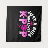Nur ein Mädchen, das K-Pop Finger KPop Liebe Wandteppich (Vorderseite (Horizontal))