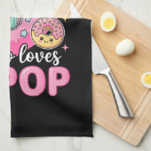 Nur ein Mädchen das K-Pop liebt Geschirrtuch (Viertel Falte)