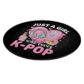 Nur ein Mädchen das K-Pop liebt Schneidebrett (Ecke)