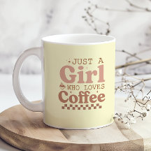 Nur ein Mädchen, das Kaffee I Liebe liebt Coffee F