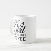 Nur ein Mädchen, das Kaffee Liebe Kaffeetasse (Vorderseite Links)