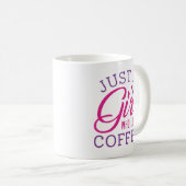 Nur ein Mädchen, das Kaffee Liebe Kaffeetasse (VorderseiteRechts)