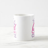 Nur ein Mädchen, das Kaffee Liebe Kaffeetasse (Mittel)
