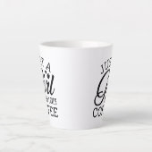 Nur ein Mädchen, das Kaffee Liebe Milchtasse (Vorderseite)