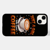 Nur ein Mädchen, das Kaffee liebt Case-Mate iPhone Hülle (Rückseite (Horizontal))
