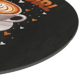 Nur ein Mädchen, das Kaffee liebt Schneidebrett (Ecke)