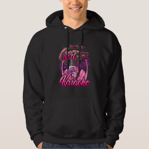 Nur ein Mädchen, das Karaoke Lieben Hoodie