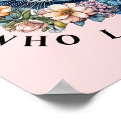 Nur ein Mädchen, das Katzen Liebe Poster (Ecke)