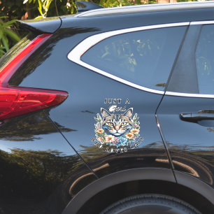 Nur ein Mädchen, das Katzen liebt  Aufkleber