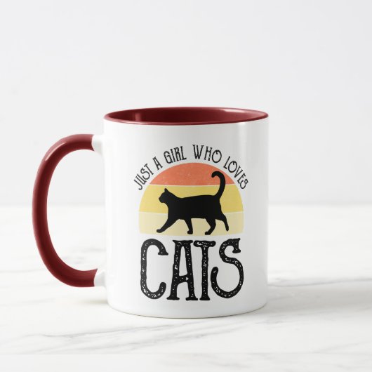 Nur ein Mädchen, das Katzen liebt Tasse (Links)