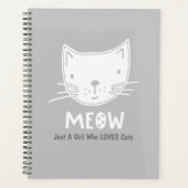 Nur ein Mädchen, das Katzen-Planer Liebe Planer (Vorderseite)
