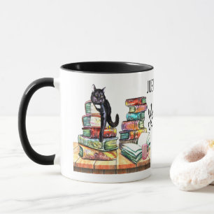 Nur ein Mädchen, das Katzen und Bücher mag Tasse