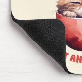 Nur ein Mädchen, das Katzen und Kaffee Liebe (2) Mousepad (Ecke)