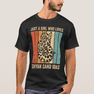 Nur ein Mädchen, das Kenyan Sand Boas Snake Lieben T-Shirt