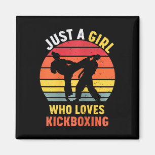 Nur ein Mädchen, das Kickbox-Geschenke für Frauen  Magnet