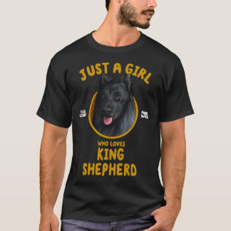 Nur ein Mädchen, das King Shepherd Dog Lieben T-Shirt