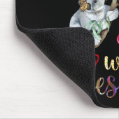 Nur ein Mädchen, das Koala-Bär-Vater-Mutter-Junge- Mousepad (Ecke)