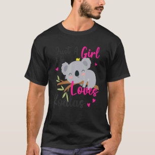 Nur ein Mädchen, das Koala Niedlichen Koala-Bär Li T-Shirt