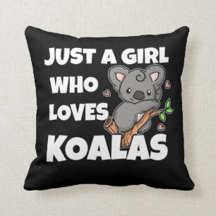 Nur ein Mädchen, das Koalas Koala Bärenkostüm L Kissen