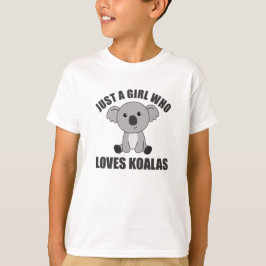 Nur ein Mädchen, das Koalas Liebe - Niedlich Koala T-Shirt